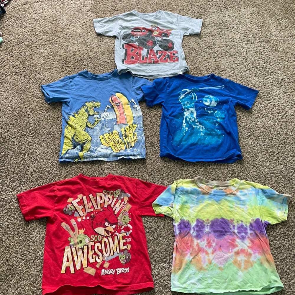 5 Shirt Boys Bundle Size 4-6